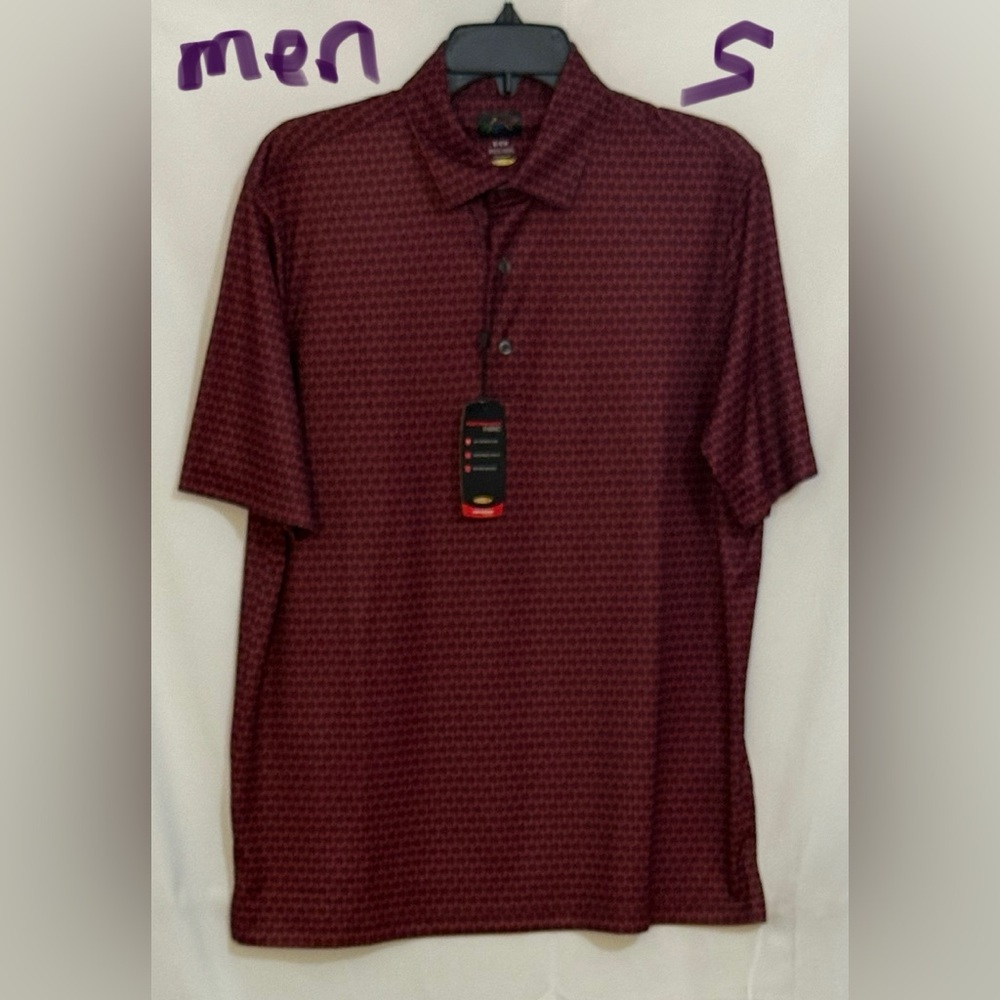 Greg Norman Collection Maroon Polo Shirt